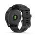 Смарт-годинник Garmin Fenix E &ndash; 47 мм, AMOLED, сланцево-сірий сталевий корпус з чорним силіконовим ремінцем