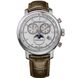 Часы-хронограф наручные мужские Aerowatch 84936 AA04SAT, кварц, с фазой Луны, тахиметром и коричневым ремешком 1