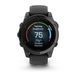 Смарт-годинник Garmin Fenix E &ndash; 47 мм, AMOLED, сланцево-сірий сталевий корпус з чорним силіконовим ремінцем