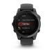 Смарт-годинник Garmin Fenix E &ndash; 47 мм, AMOLED, сланцево-сірий сталевий корпус з чорним силіконовим ремінцем