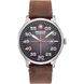 Часы наручные мужские Swiss Military-Hanowa 06-4326.04.009 кварцевые, коричневый ремешок из кожи, Швейцария 2