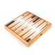 CBLS34ORG Manopoulos Chess/Backgammon/Ludo/Snakes - Rainbow - Walnut Replica Wooden Case 4
