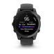 Смарт-годинник Garmin Fenix E &ndash; 47 мм, AMOLED, сланцево-сірий сталевий корпус з чорним силіконовим ремінцем