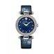 Часы наручные женские Claude Bernard 20504 3P BUIFN2, кварцевые, кристаллы Сваровски, синий ремешок из кожи 1